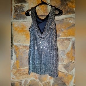 All that jazz vintage silver and black dress